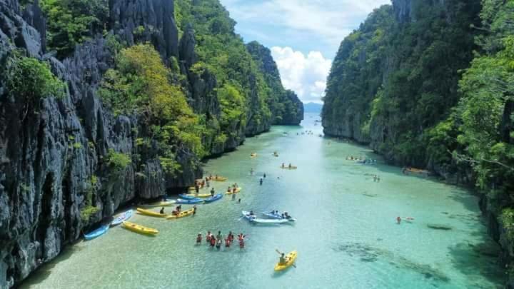 Bucana Kamp Payapa Beachfront El Nido Esterno foto