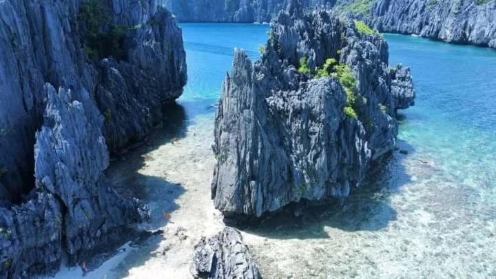 Bucana Kamp Payapa Beachfront El Nido Esterno foto